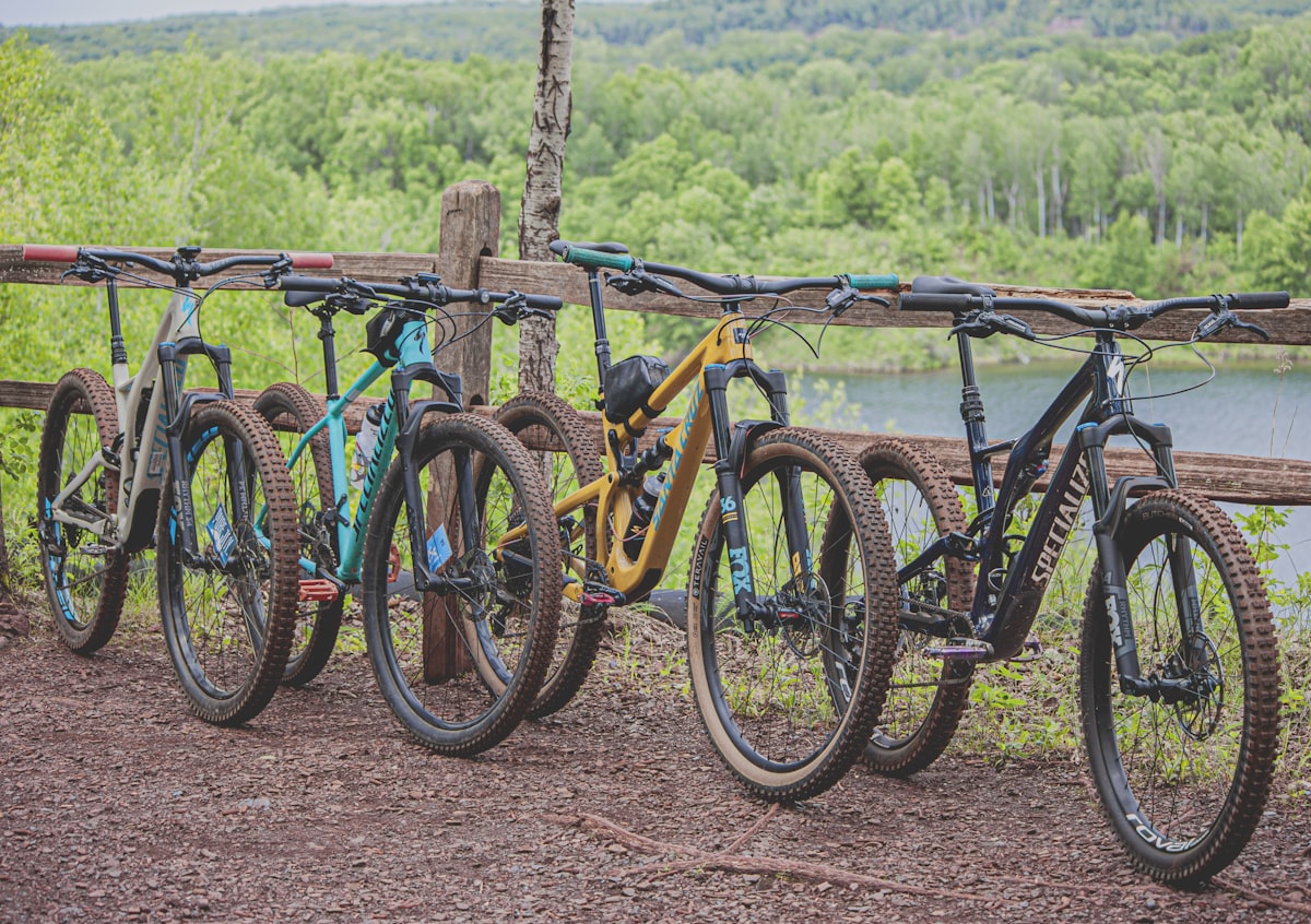 Bike hire fleet ready for the trail
